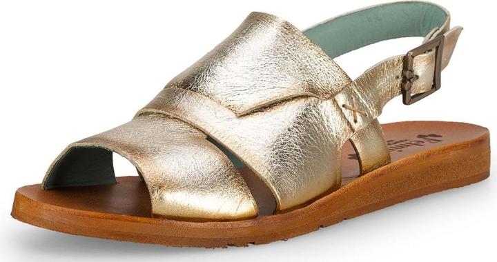 Felmini Carolina D786, eine niedrige Sandale aus echtem Leder für einen Hauch von Luxus. Mit einem eleganten