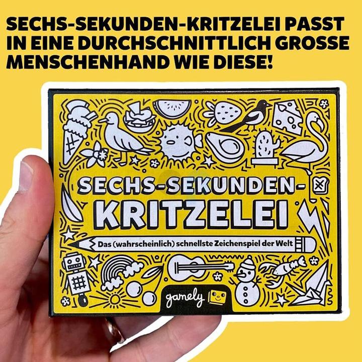 Actual product image Gamely SIX-SECOND SCRITZELEI - The (probably) fastest drawing game in the world (German)