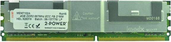 Immagine prodotto 2-Power 4GB DDR2 667MHz FBDIMM (1 x 4GB, 667 MHz, DDR2-RAM, FB-DIMM)