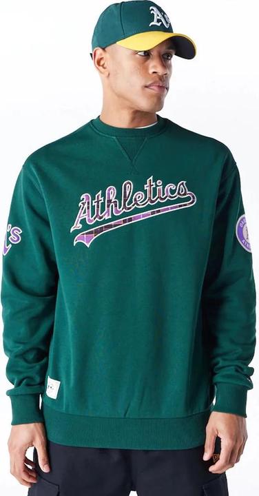 Actual product image New Era sweatshirt oakand athetics mb tartan infi (L)