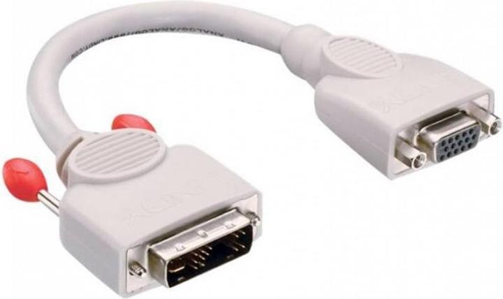 Image du produit Lindy Adaptateur DVI-I Prise DVI-A vers prise VGA (DVI, 20 cm)