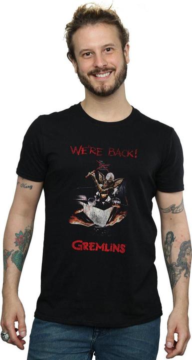 Actual product image Universal Textiles Mens Spike Distressed Poster T-Shirt (L)