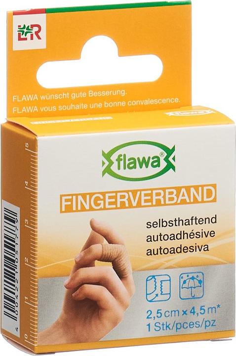 Produktbild Flawa Fingerverband selbsthaftend 2.5cmx4.5m hautfarbig (1 x)