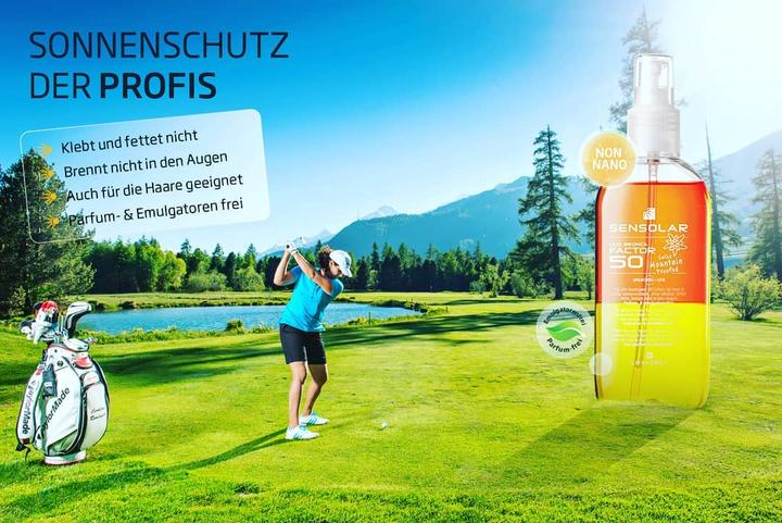 Actual product image Sensolar Sun protection (Sun spray, SPF 50, 100 ml, 118 g)