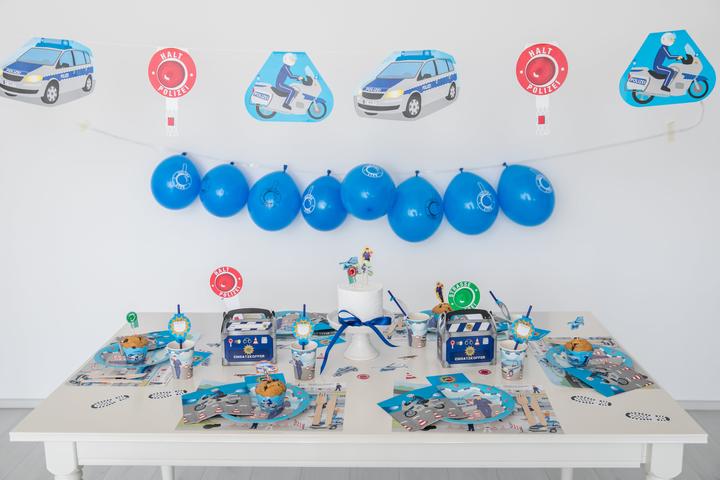Produktbild DH-Konzept Polizei Deckenanhänger Happy Birthday