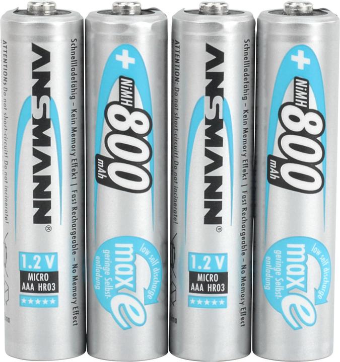 Produktbild Ansmann Maxe (4 Stk., AAA, 800 mAh)