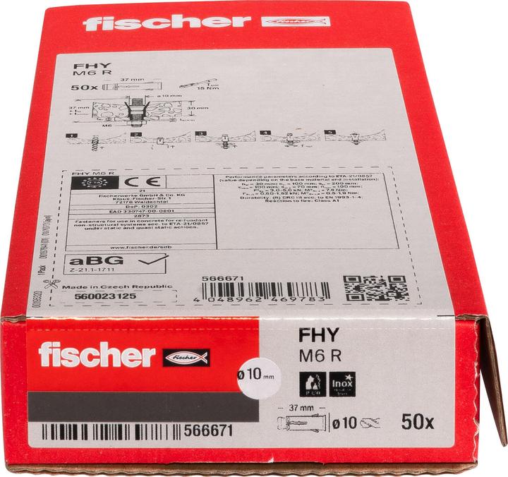 Immagine prodotto Fischer Ancoraggio per soffitto cavo FHY M6 R (50 pz.)