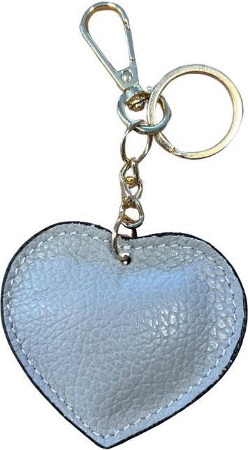 Prima Ballerina Bag Charm und Schlüsselanhänger Herz Grau