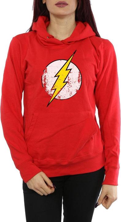 Actual product image Womens/Ladies Flash Distressed Logo Hoodie (XL)