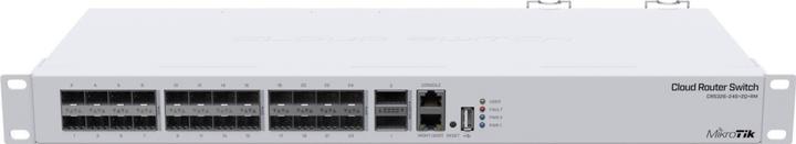Produktbild MikroTik CRS326-24S+2Q+RM Netzwerk-Switch Managed L3 Fast Ethernet (10/100) Weiss 1U (27 Ports)