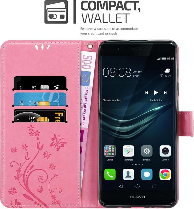 Productafbeelding Cadorabo Bloemen Boekomslag (Huawei P9)