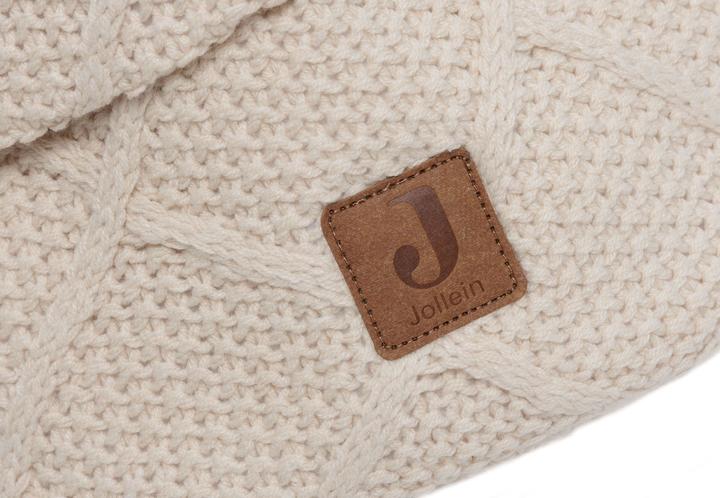 Actual product image Jollein Care basket Check Knit Oatmeal 14 x 18 cm