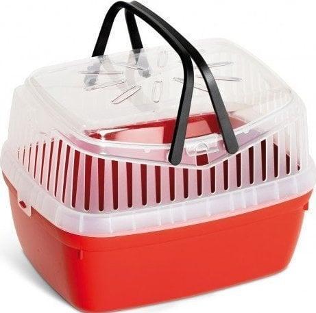 Immagine prodotto Panama Pet Trasportatore per roditori e conigli, rosso, 30x23x21cm (Roditori, Traspirante, Chiudibile a chiave)