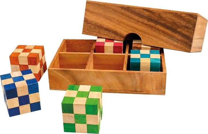 Immagine prodotto Philos Set di dadi a serpente in scatola di legno Pezzo (Tedesco, Francese, Italiano, Inglese)
