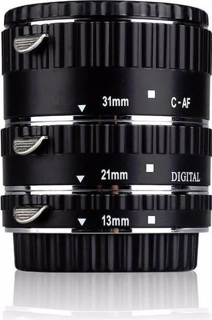 Actual product image Meike Extension Tube Set AF (Macro intermediate ring, Canon EF, Canon EF-S)