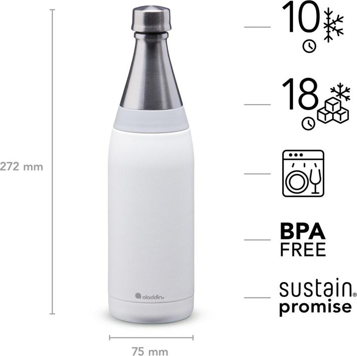 Immagine prodotto Aladdin Fresco Thermavac™ bottiglia d'acqua 0.6L Snowflake White (0.60 l)