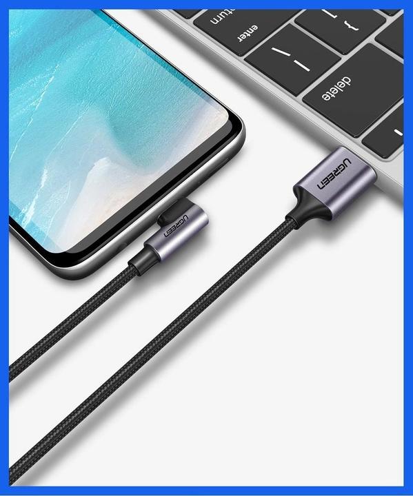 Image du produit Ugreen Câble de données USB-C coudé vers USB-A 2.0 A (2 m, USB 2.0)