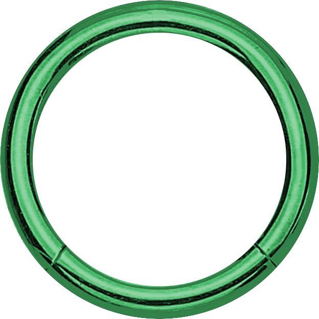 Produktbild Star Piercing Micro Segmentring klappbar grün (ohne Messing, Chirurgenstahl 316L)