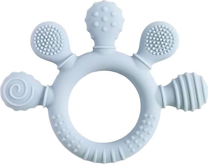 Image du produit Milkii Anneau de dentition en silicone, bleu bébé