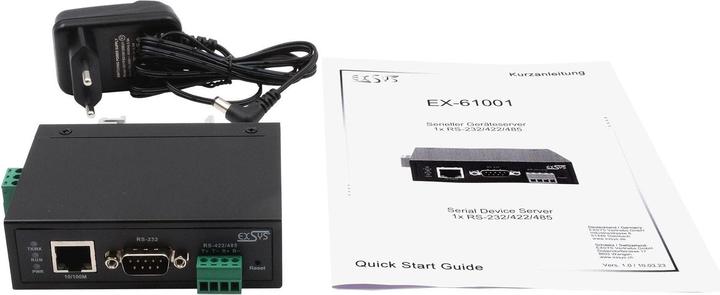Produktbild Exsys Serial Device Server 1x RS232/422/485