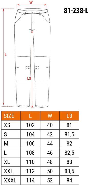 Valori nutrizionali e ingredienti Neo Pantaloni da lavoro (L)