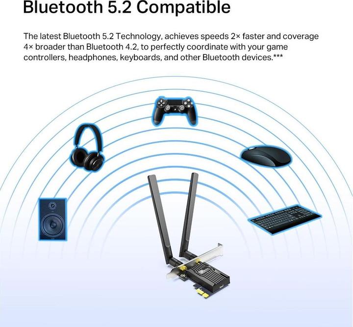 Actual product image TP-Link Archer TX55E (PCI-E x1, PCI-E x16)