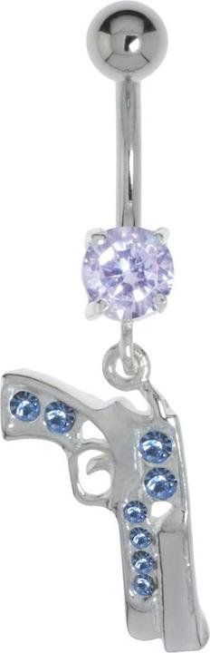 Immagine prodotto Bijouteria Piercing ventre (Acciaio chirurgico 316L, Vetro (di orologio), Argento 925)