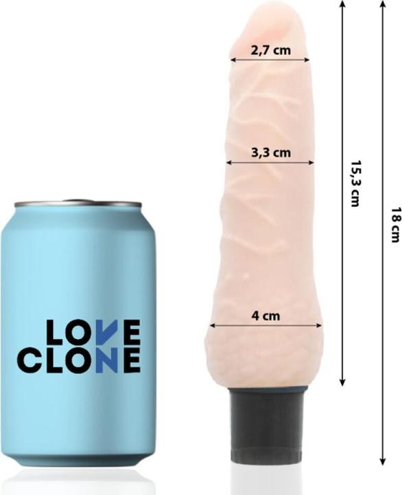 Actual product image Love Clone Loveclone Sven Self Lubricating Vibrator 18.5cm