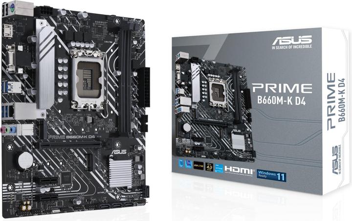 Produktbild ASUS Mainboard||Intel B660|LGA1700|MicroATX|Speicher DDR4 (LGA 1700, Intel B660, mATX)