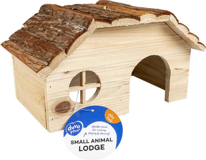 Immagine prodotto EBI Duvo+ Casetta in legno con tetto in corteccia Roditore