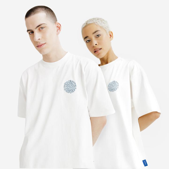 Decathlon T-Shirt unisex grafisch - Relax weiss