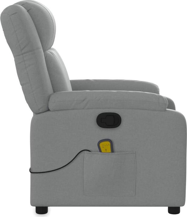Immagine prodotto VidaXL Sedia da massaggio in tessuto grigio chiaro,Colore: Grigio chiaro,Materiale: Tessuto