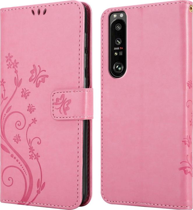 Actual product image Cadorabo Flower Book cover (Sony Xperia 1 III)