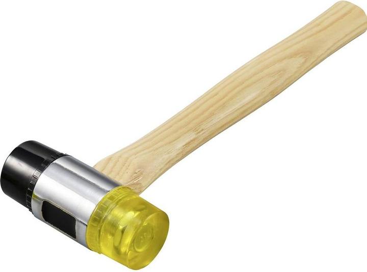 Produktbild Toolcraft TO-9991035 Gummihammer mittelweich, mittelhart 430 g 310 mm 1 St. (430 g)