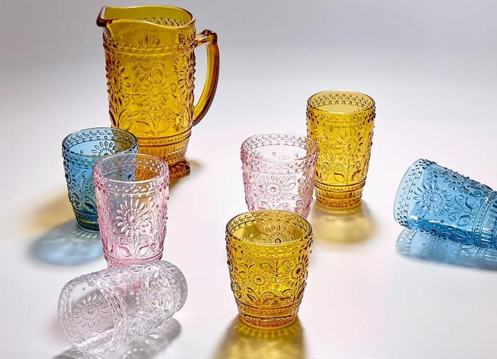 Actual product image Ladelle Sunflower drinking glasses (set of 4) - Navy blue (0.32 l, 4 x)
