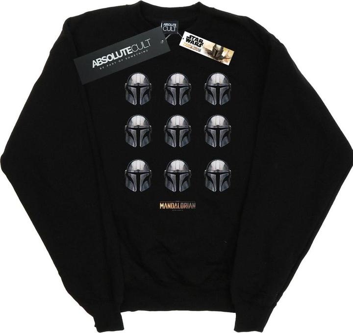 Produktbild Star Wars The Mandalorian Helmet Pattern Sweatshirt (S)