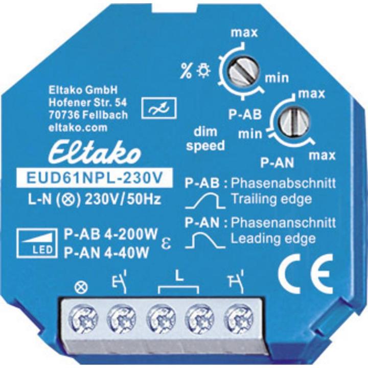 Actual product image Eltako EUD61NPL-230V (Dimming actuator)