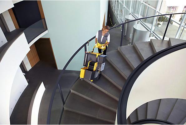 Produktbild Vermop Reinigungswagen SHOPSTER TREPPE SPRINT, 830x700x1000 + H-verstellb. Schiebegriff (1 Stk.)