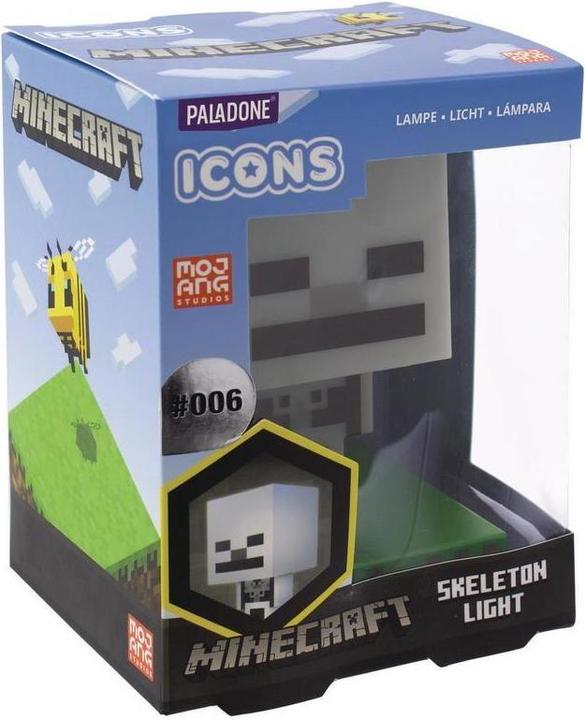 Actual product image Paladone Products Minecraft skeleton icon lamp