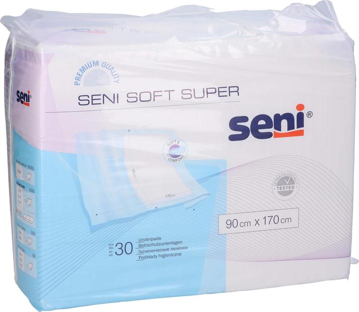 Produktbild Seni Soft Super Einmal-Bettschutz mit Flügeln 4 Tropfen (30 x)