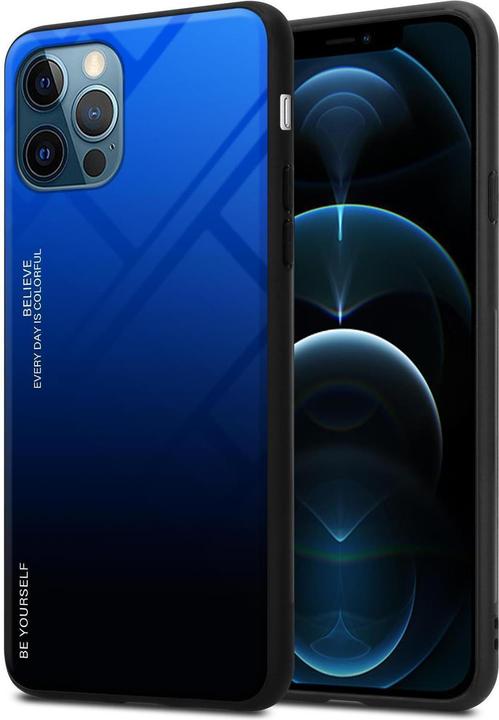 Produktbild Cadorabo TPU 2 Farben Glas Cover (Apple iPhone 12 Pro Max)