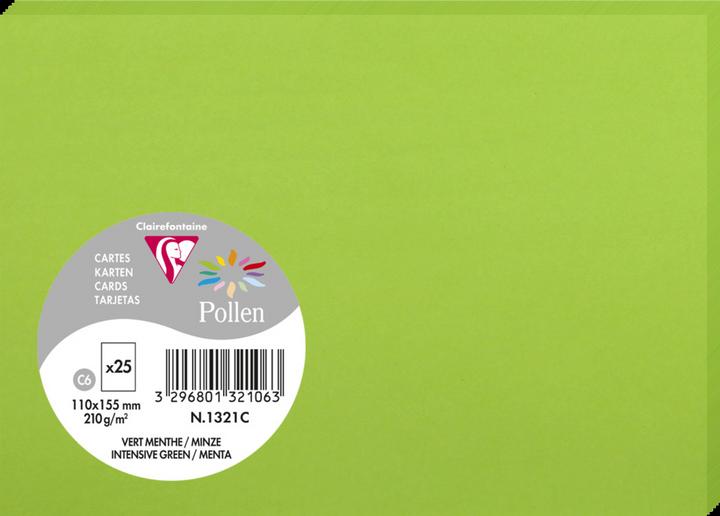 Image du produit Pollen Cartes simple (210 g/m², 25 x, 110 x 155 mm)