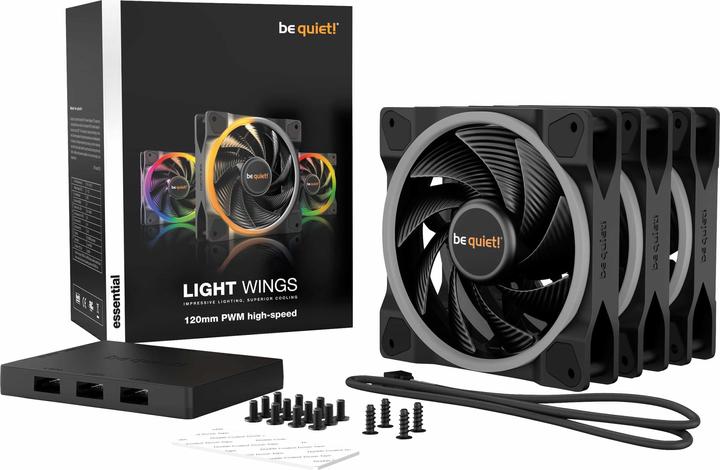 Actual product image be quiet! Light Wings High Speed (120 mm, 3 x)