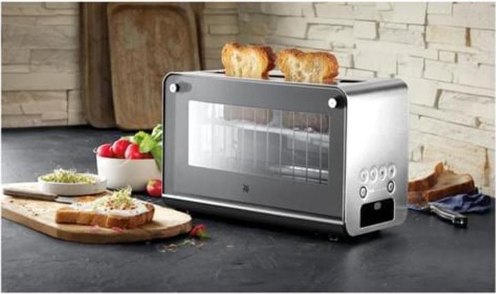 Produktbild WMF Lono Glas-Toaster mit Brötchenaufsatz