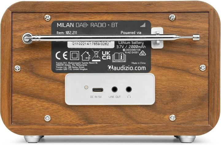 Immagine prodotto Audizio Milano (FM, DAB, Bluetooth)