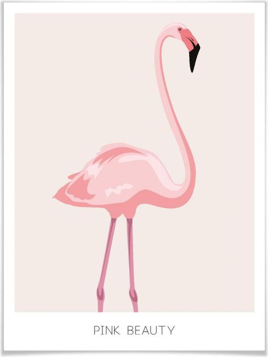 Actual product image Trenddeko Pink Beauty - Flamingo (24 x 30 cm)