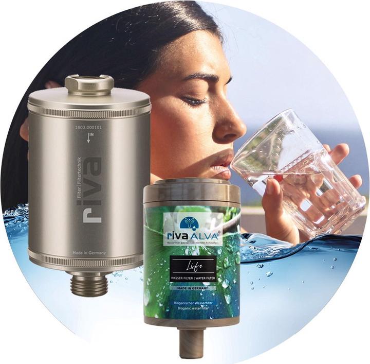 Immagine prodotto Riva Filtro per acqua potabile rivaALVA LIFE - alloggiamento in metallo con cartuccia filtrante e set di