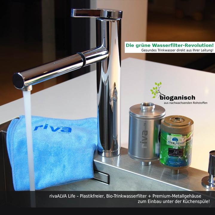 Immagine prodotto Riva Filtro per acqua potabile rivaALVA LIFE - alloggiamento in metallo con cartuccia filtrante e set di