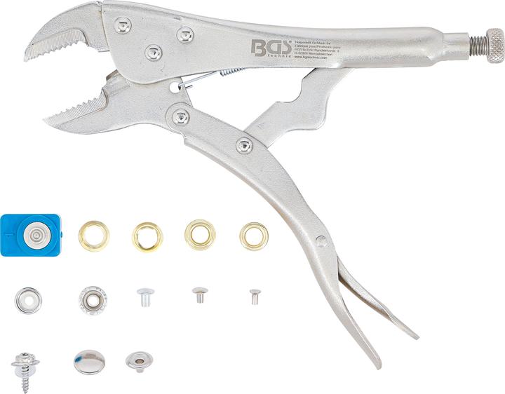 Actual product image BGS Assortiment pince grip et oeillets 275 pièces