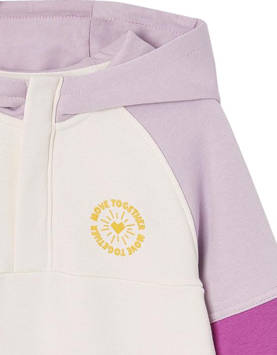 Produktbild Vertbaudet Mädchen Sport-Kapuzensweatshirt im Colorblock-Style mit Recycling-Polyester (128)